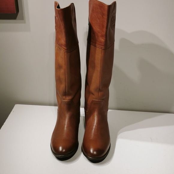 Tommy Hilfiger women's leather Brown boots - Picture 4 of 12